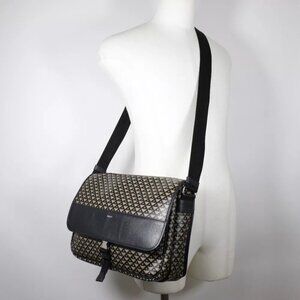 BALLY Shoulder Bag black/khaki PVC mens